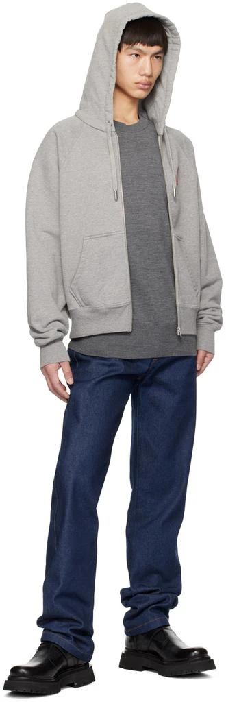 AMI Gray Ami de Coeur Hoodie 4