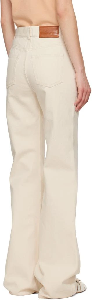 Chloé Off-White High-Rise Flare Jeans 3