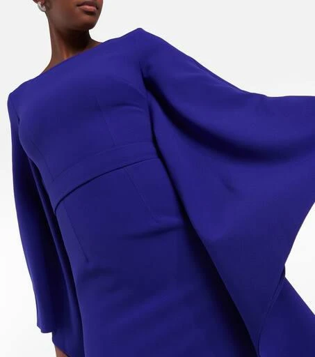 Safiyaa Boat N Flared belted maxi dress 5