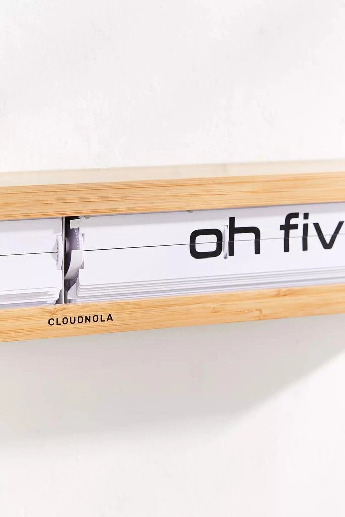 Cloudnola Cloudnola Textime Bamboo Wall Clock 4