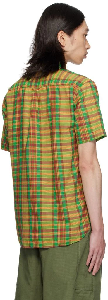 BEAMS PLUS Yellow & Green BD Pullover Madras Shirt 3