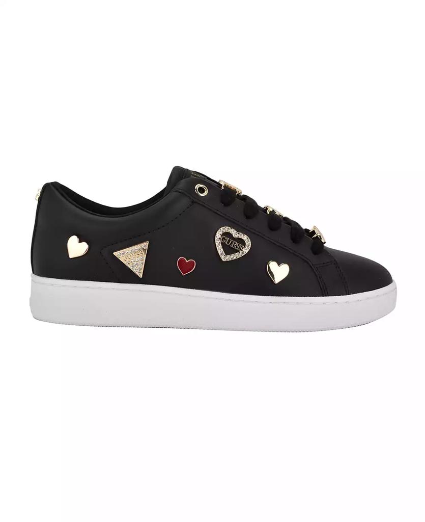 GUESS Women's Runia Embellished Lace-Up Sneakers