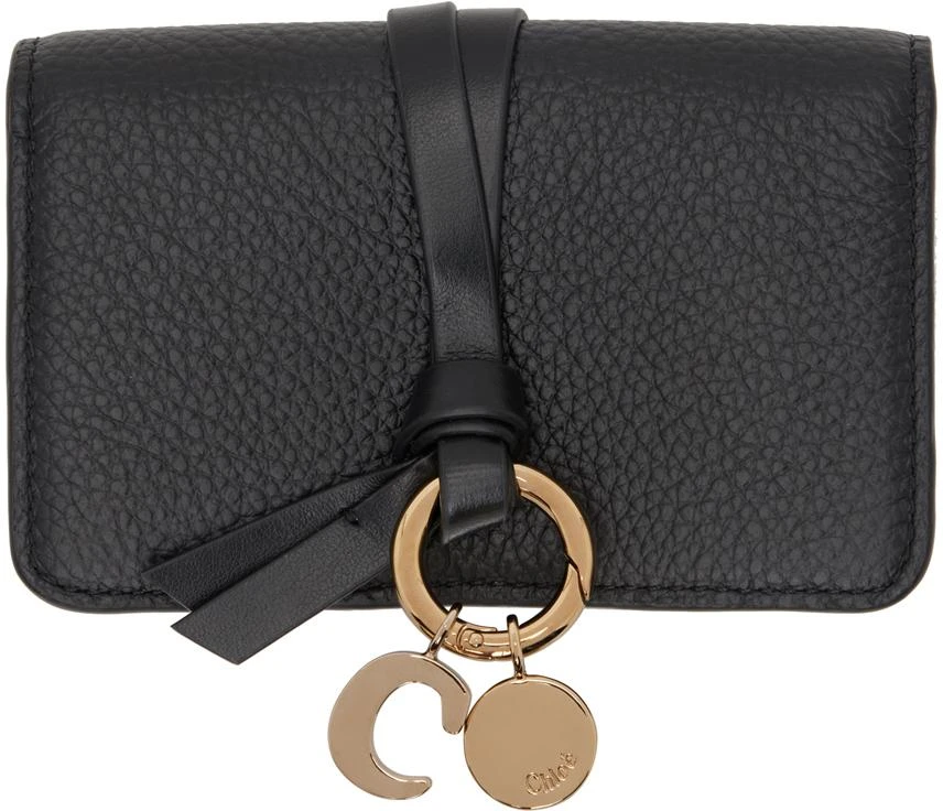 Chloé Black Alphabet Card Holder 1
