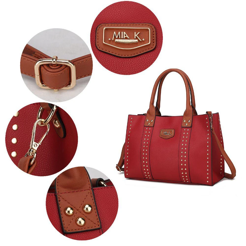 MKF Collection By Mia K. Davina Vegan Leather Women’s Tote Bag with wallet 3