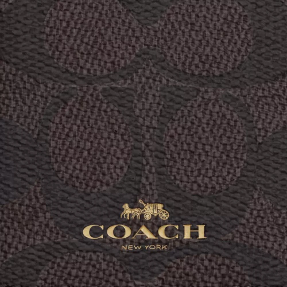 Coach Id Lanyard In Signaure Canvas 3