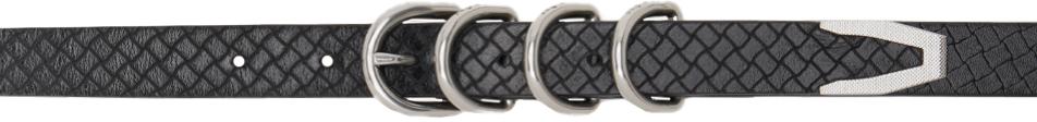 Rag & Bone Black Leather Baby Spire Belt - BeyondStyle