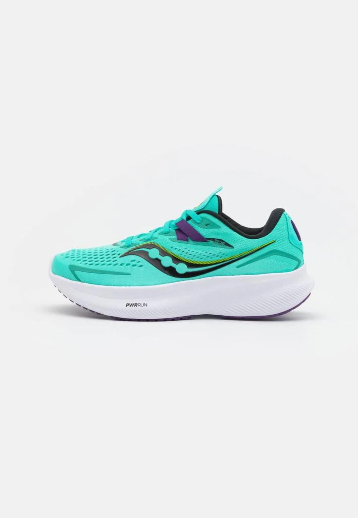 Saucony Women's Ride 15 Running Shoes - Wide Width In Cool/acid 1