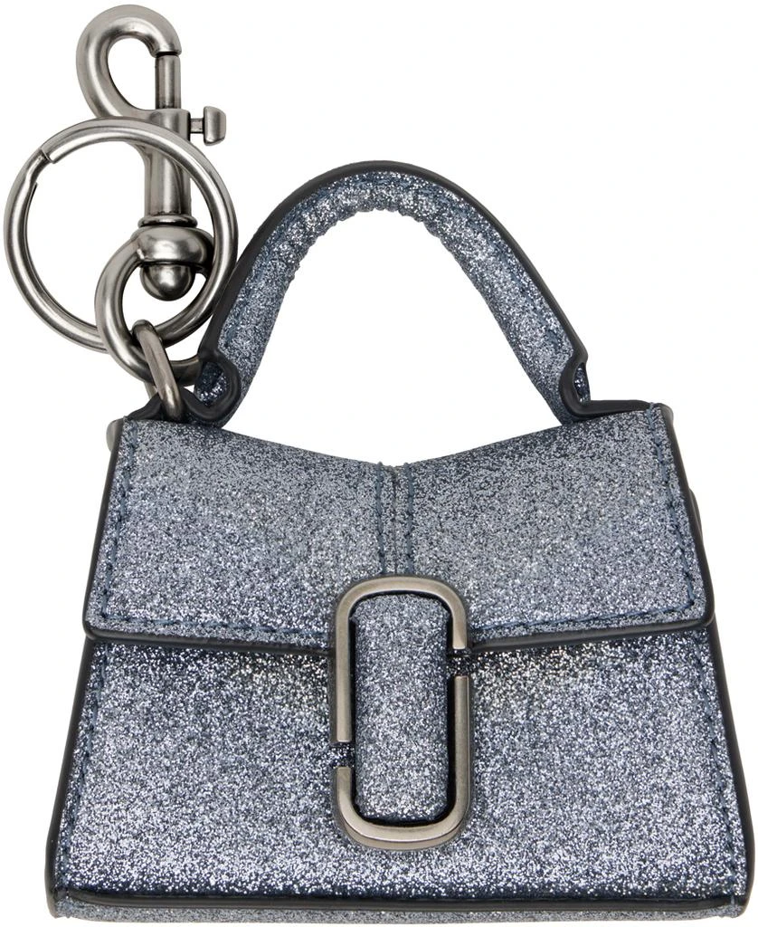 Marc Jacobs Blue 'The Galactic Glitter Nano St. Marc' Keychain 1