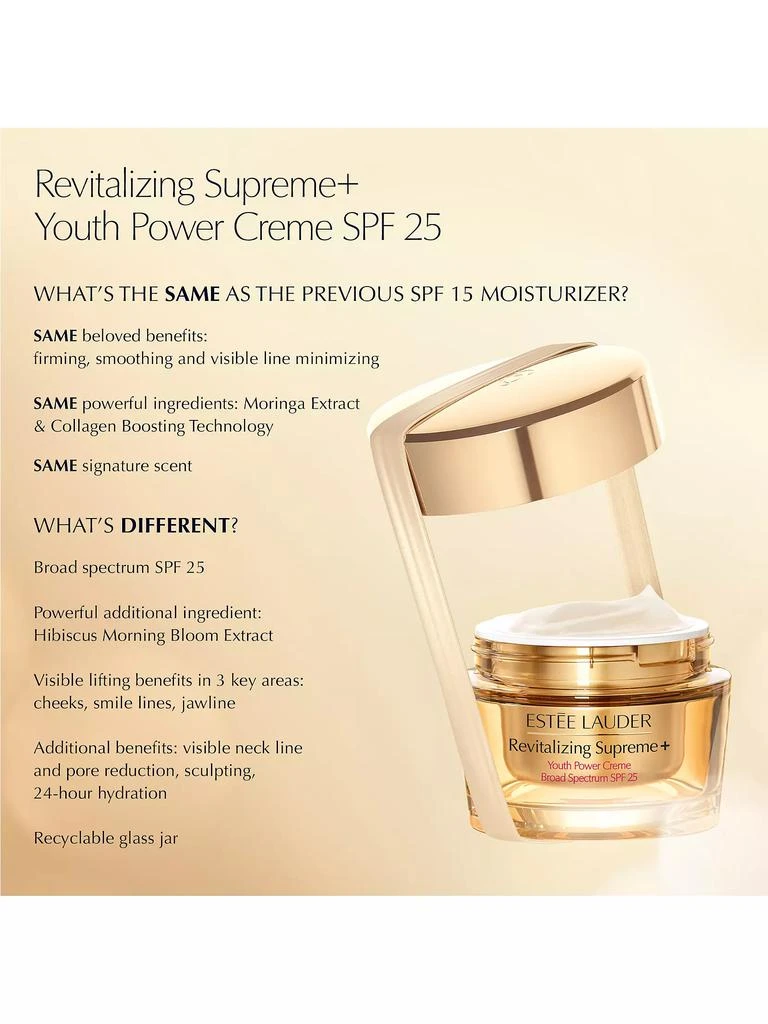 Estée Lauder Revitalizing Supreme+ Youth Power Creme SPF 25 Moisturizer 5