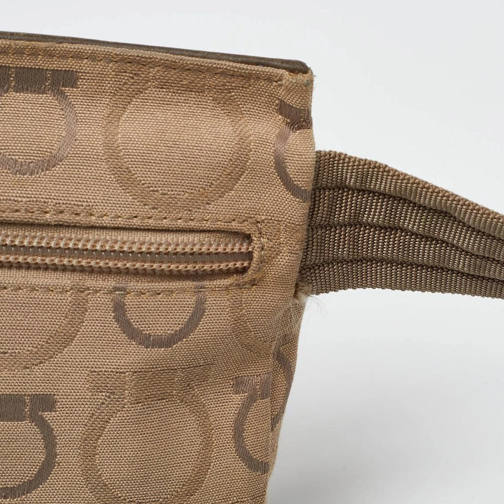 Salvatore Ferragamo Signature Canvas And Leather Fanny Pack Belt Bag 3