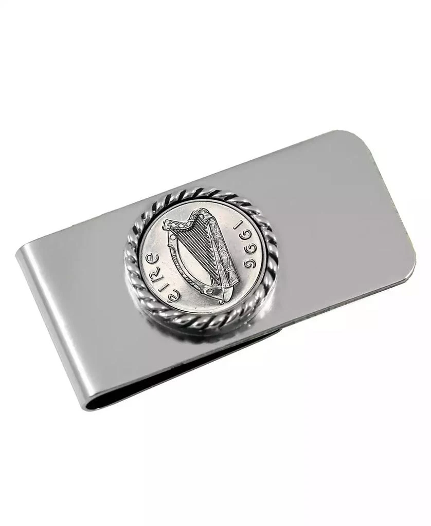 American Coin Treasures Men
s Irish 5 Pence Coin Money Clip
