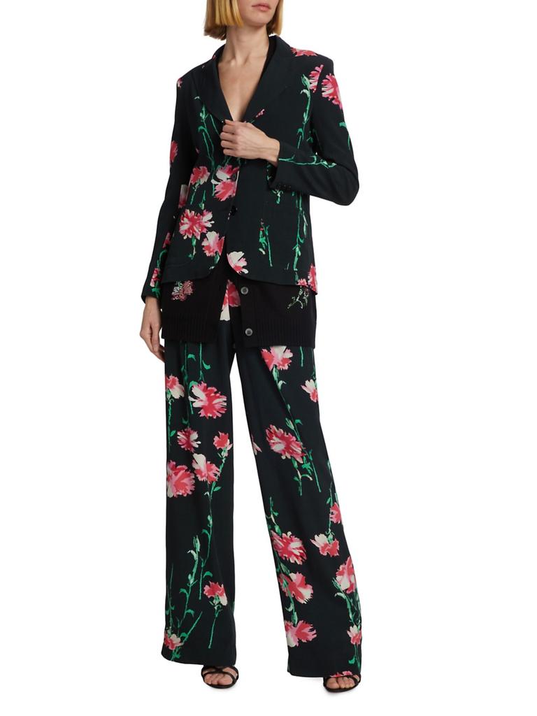 Libertine Cecil Beaton Carnation Three-Button Suit Jacket