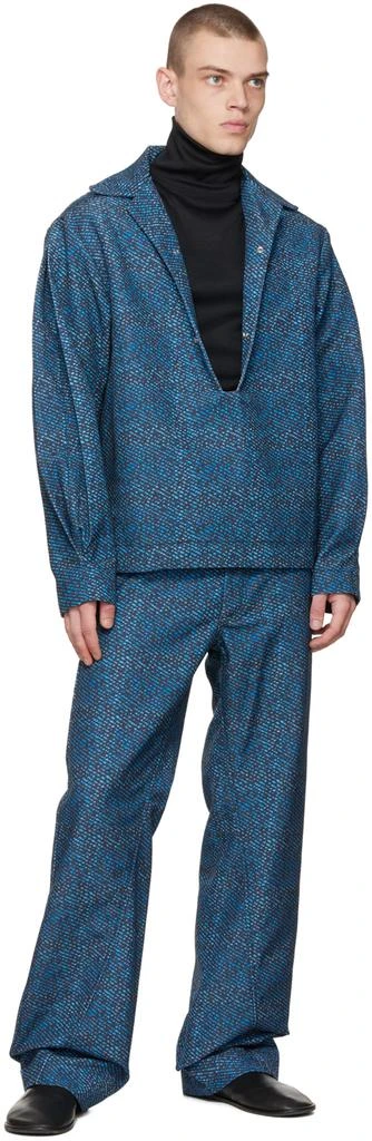 Bianca Saunders Black & Blue Cena Shirt 4