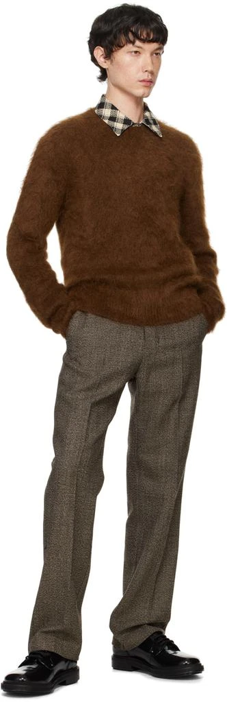 AMI Brown Brushed Sweater 4