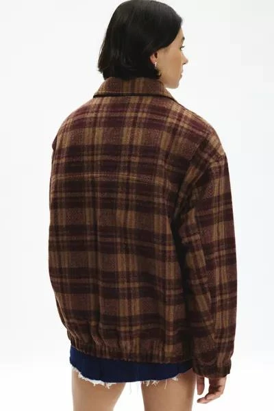 BDG BDG Harrington Check Plaid Fleece Shirt Jacket 5