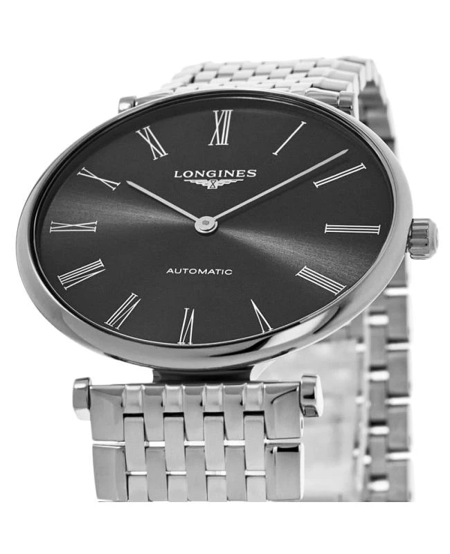 Longines Longines La Grande Classique Automatic Black Roman Dial Steel Unisex Watch L4.918.4.51.6 2