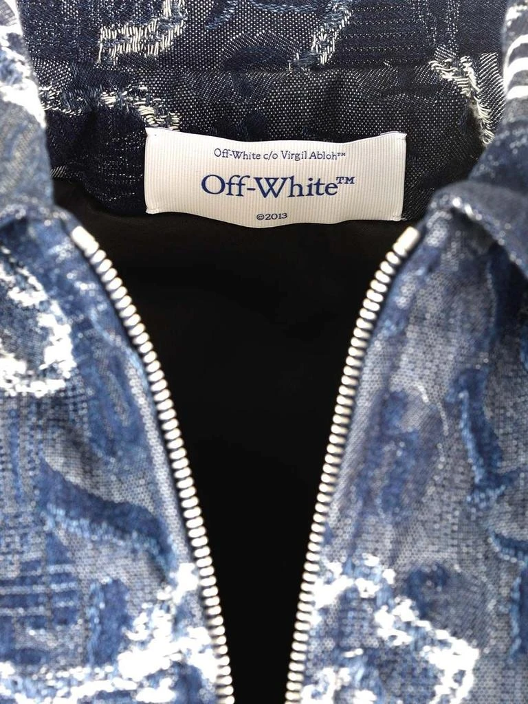 Off-White Off-White Jacquard Zip-Up Bomber Jacket 5