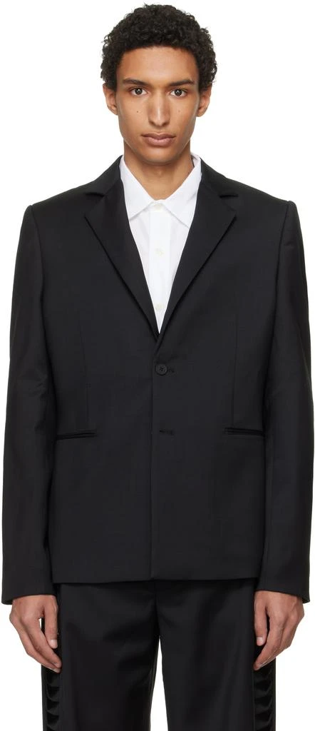 Heliot Emil Black Vibraxis Blazer