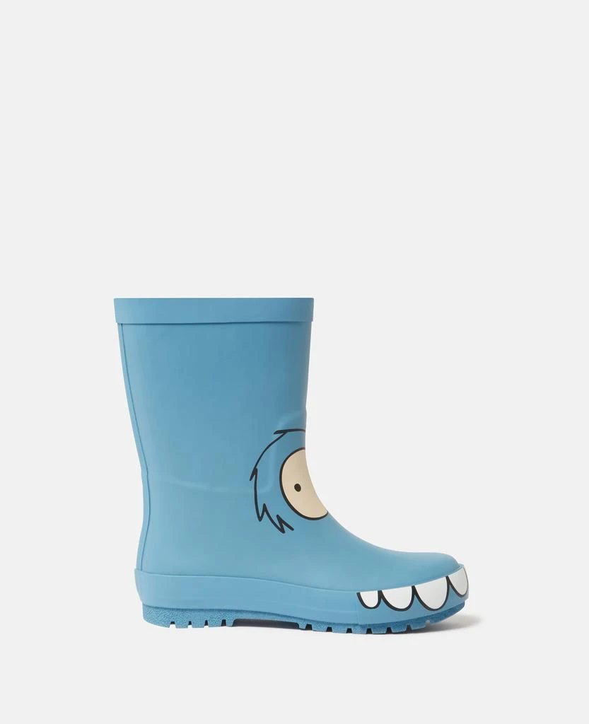 Stella McCartney Stella McCartney - Monster Graphic Wellies, Azure blue, Size: 34 1