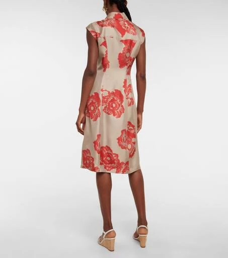 Salvatore Ferragamo Floral silk midi dress 3