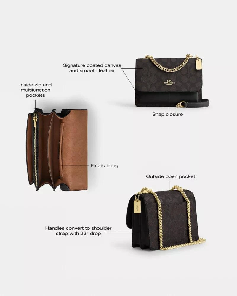 Coach Mini Klare Crossbody Bag In Signature Canvas 10