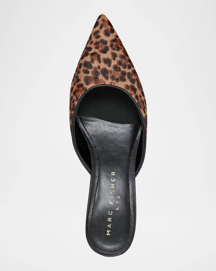 Marc Fisher Leopard Kitten-Heel Mule Pumps 4