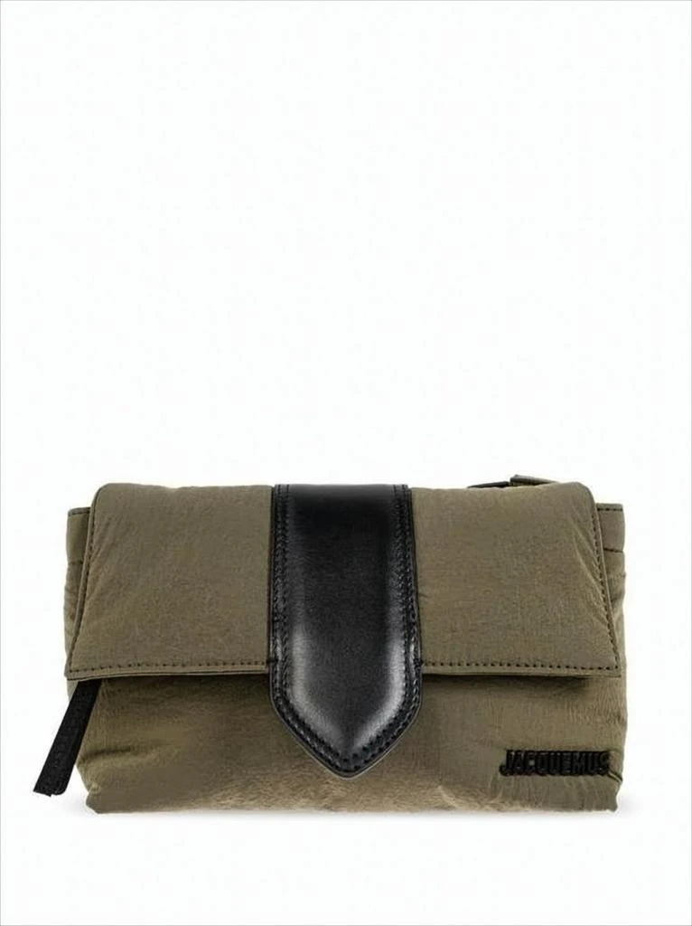 Jacquemus Textured Polyamide Belt Bag with Leather Flap Closure