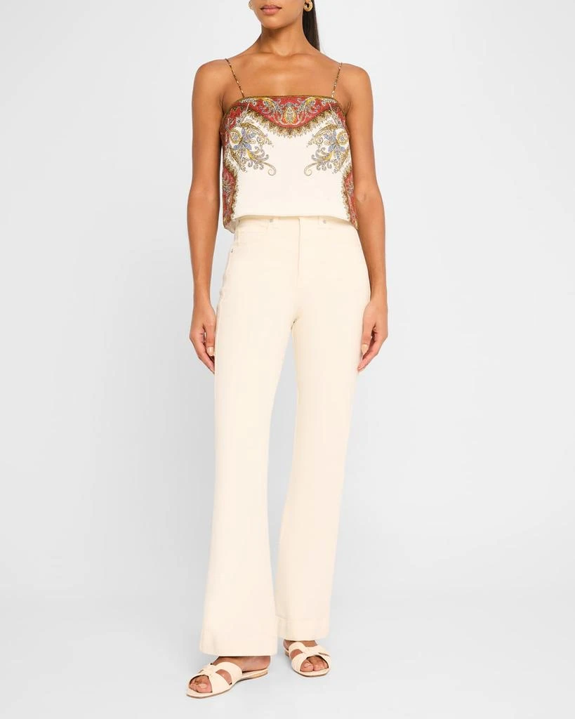 VERONICA BEARD Rhea Paisley Cropped Tank Top 2