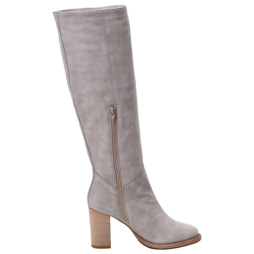 Ross & Snow Michela Weatherproof Leather Tall Boot In Morning Dove