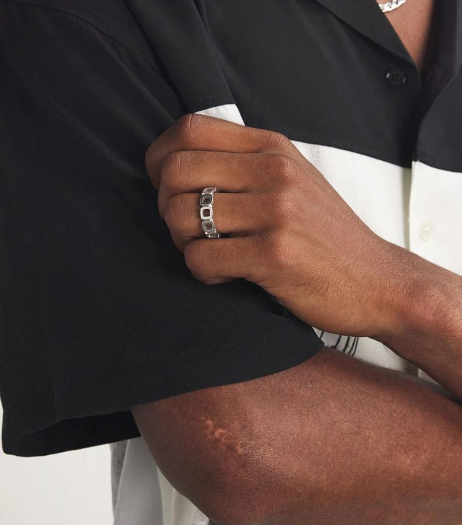 Tom Wood Sterling Silver Cushion Band Open Ring 60-EU - BeyondStyle