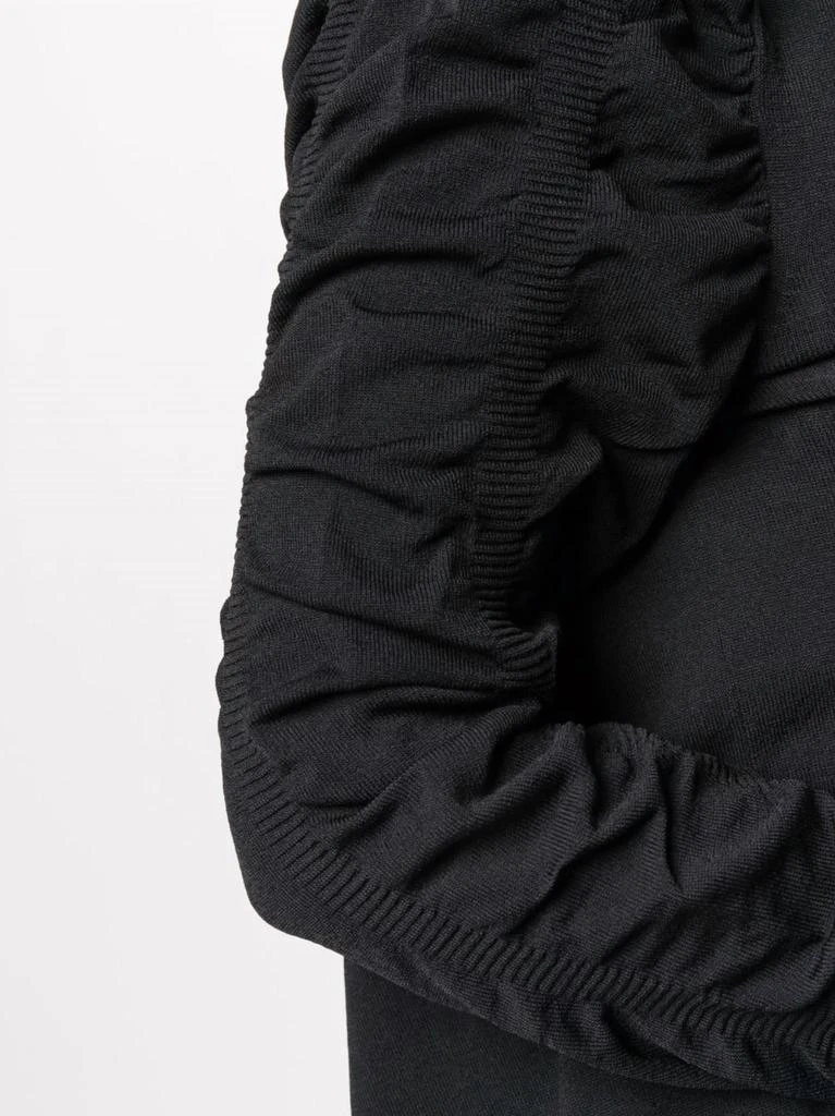Nude Gathered-Detail Cardigan In Black 5