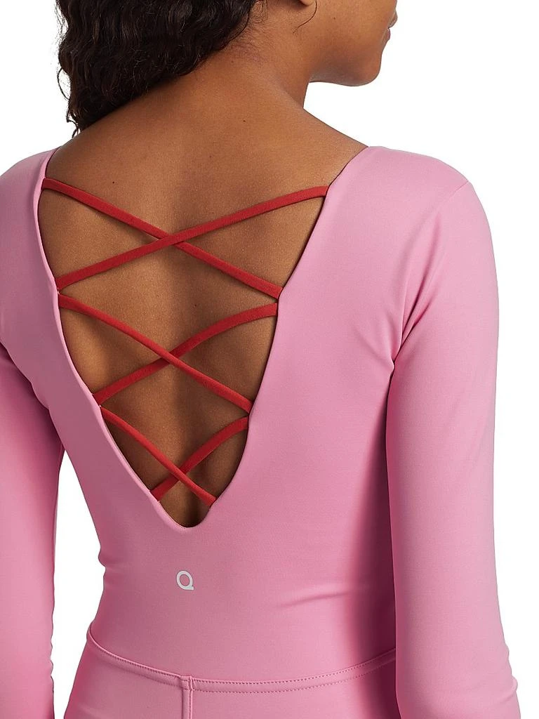 Maqui Active Long-Sleeve Lace-Up Romper 6