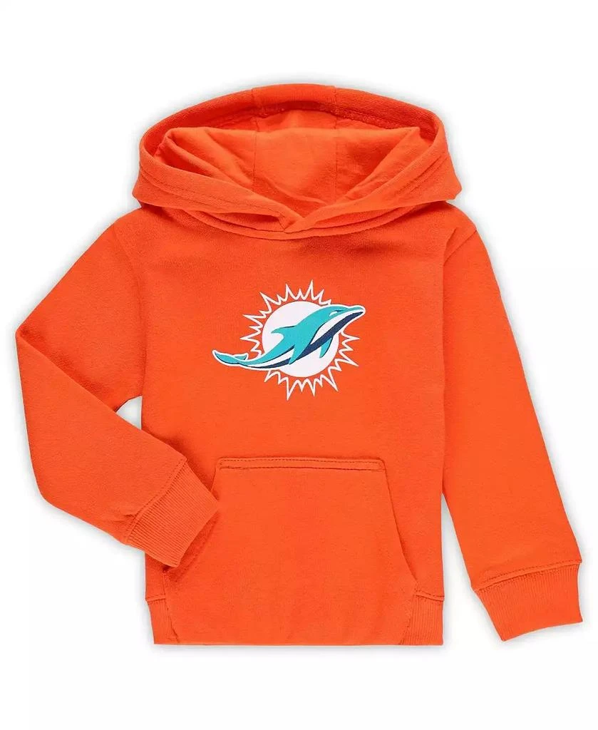 Outerstuff Toddler Boys and Girls Orange Miami Dolphins Logo Pullover Hoodie
