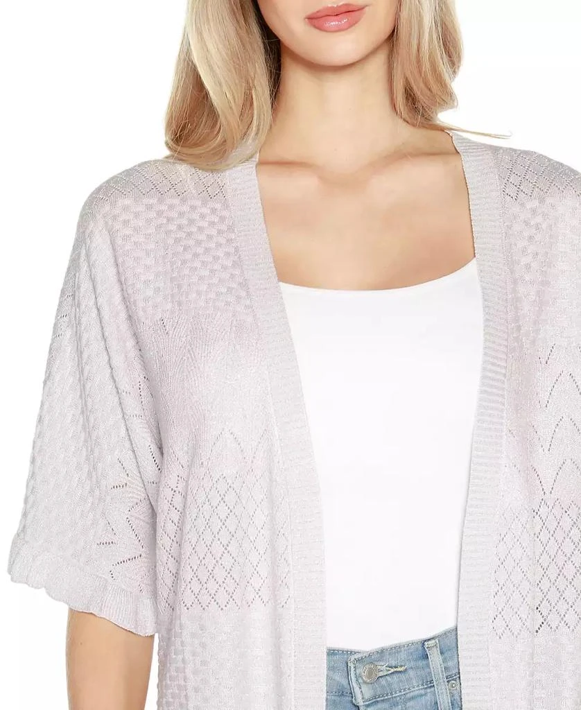 Belldini Women's Ruffled Shirttail Hem Cardigan 4