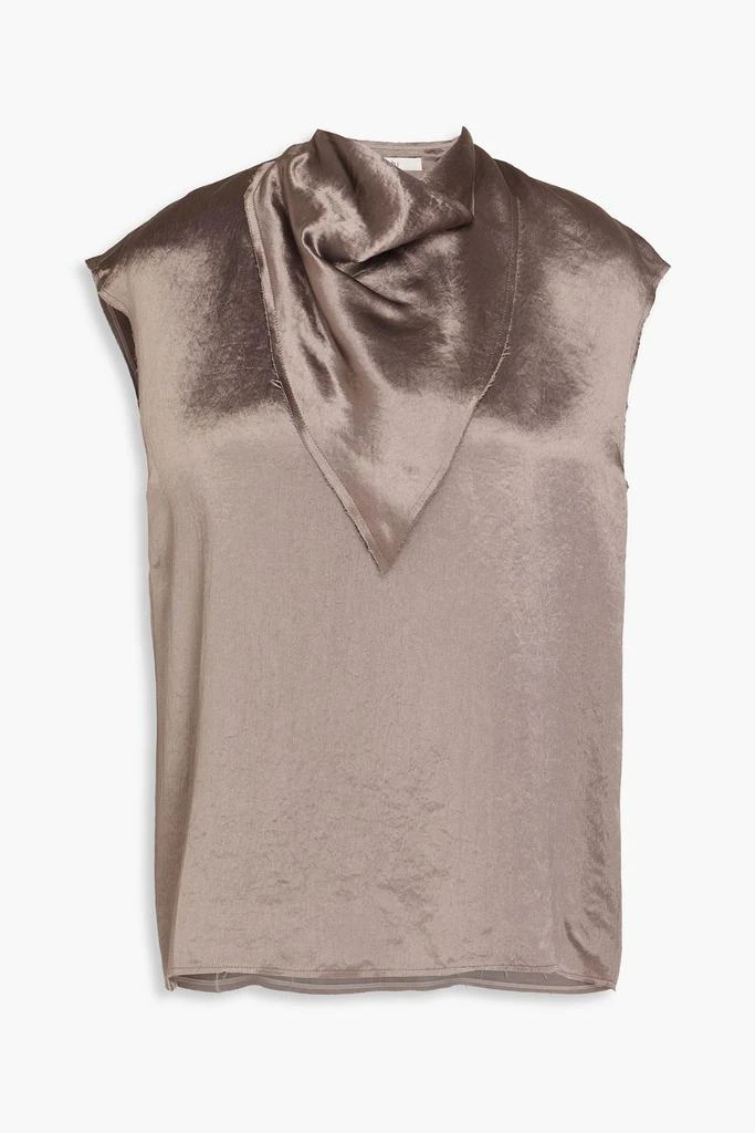 Tibi Draped satin-crepe top 1