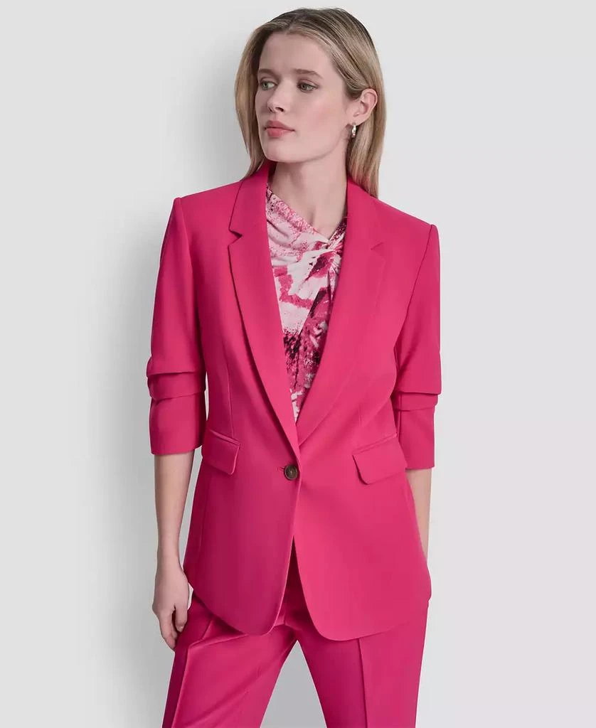 DKNY Women
s Tech Tailoring 1-Button Blazer