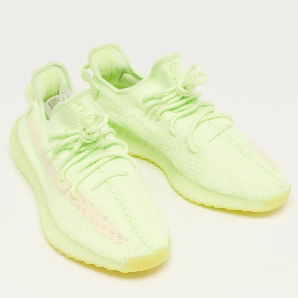 YEEZY Yeezy x Adidas Neon Green Knit Fabric Boost 350 V2 Glow Sneakers Size 46 4