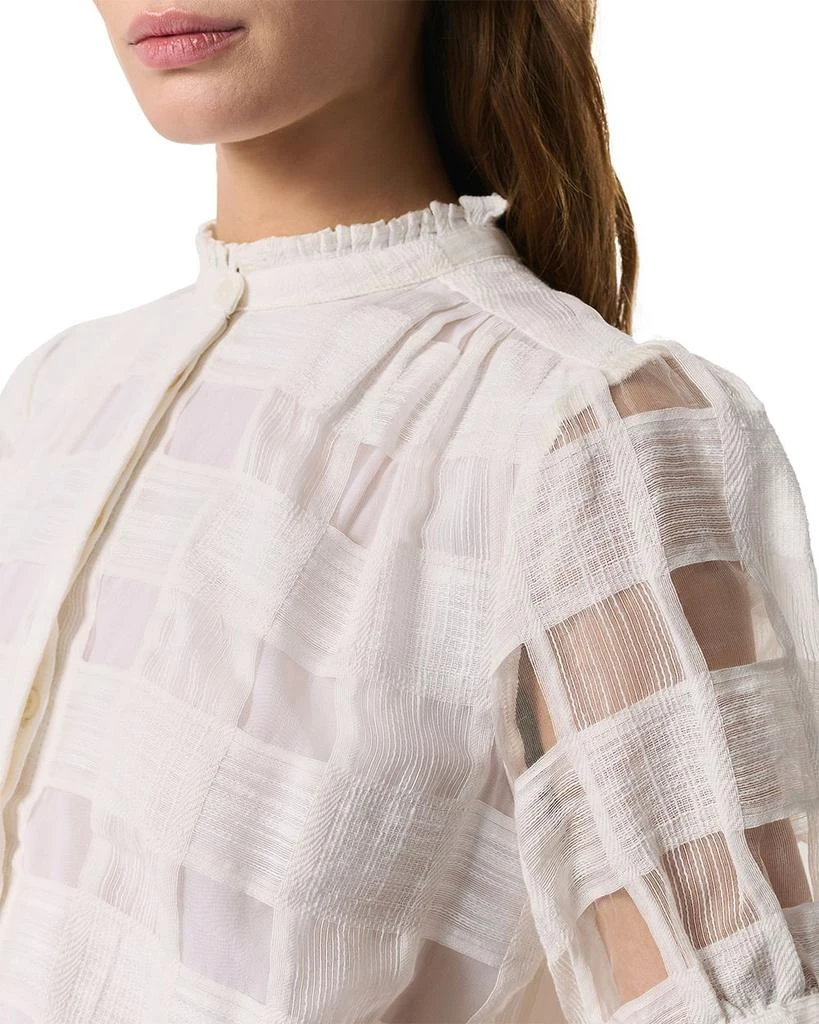 Rag & Bone Jordan Short Sleeve Plaid Top 4