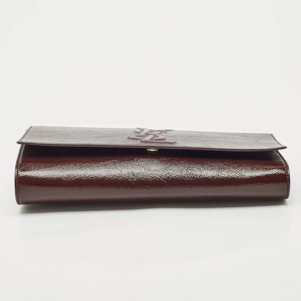 Yves Saint Laurent Yves Saint Laurent Purple Patent Leather Belle De Jour Clutch 7