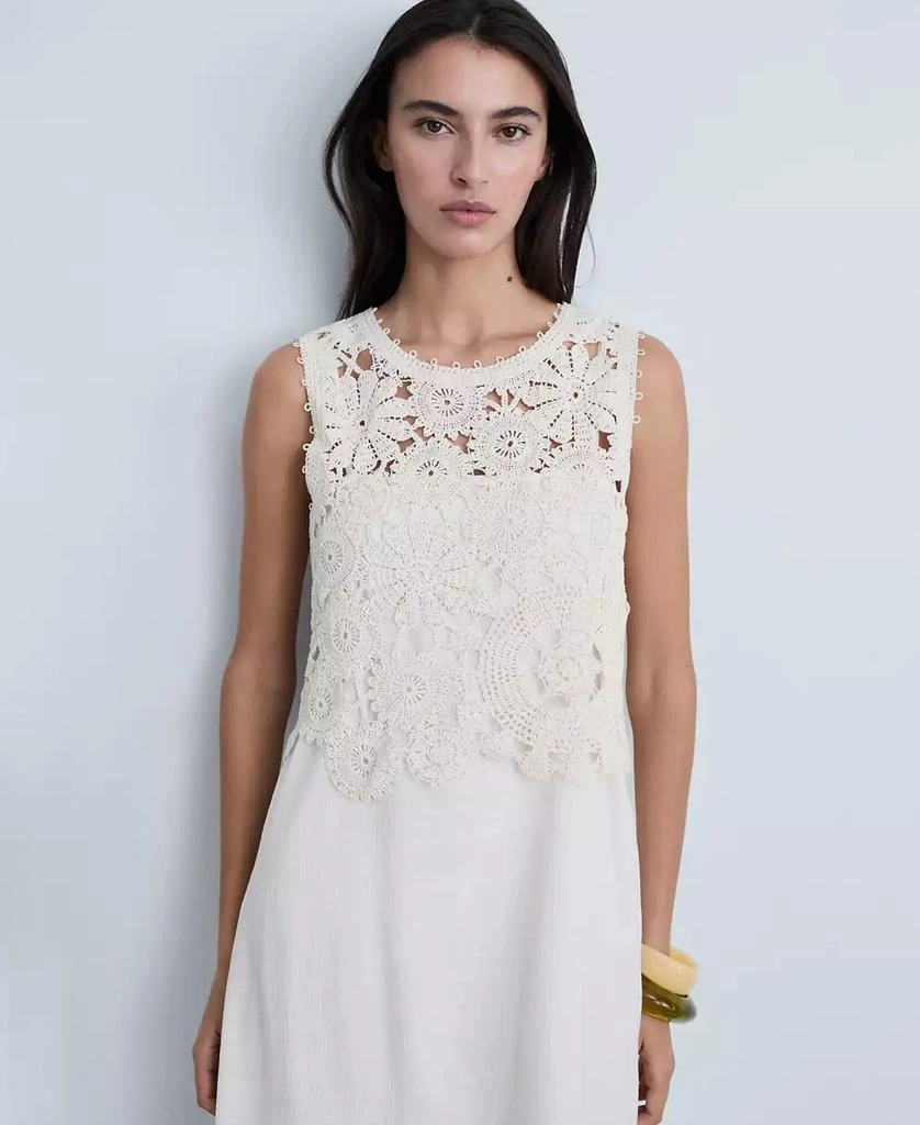 white christmas dresses Crochet & Pleated Top Midi Dress - Blush Pink