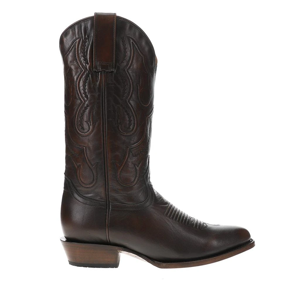 STETSON Carlisle Embroidered Round Toe Pull On Cowboy Boots 1