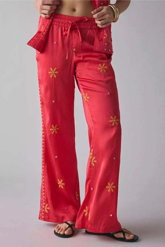 BDG BDG Nash Satin Mirror Sequin Flare Pull-On Pant 3