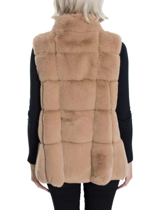 BELLE FARE Oversized Faux Fur Vest 2