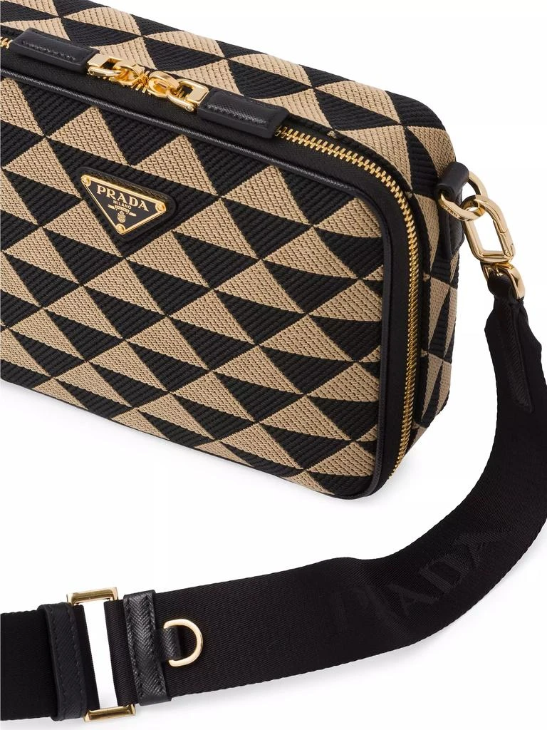 Prada Symbole Embroidered Fabric Bag 6