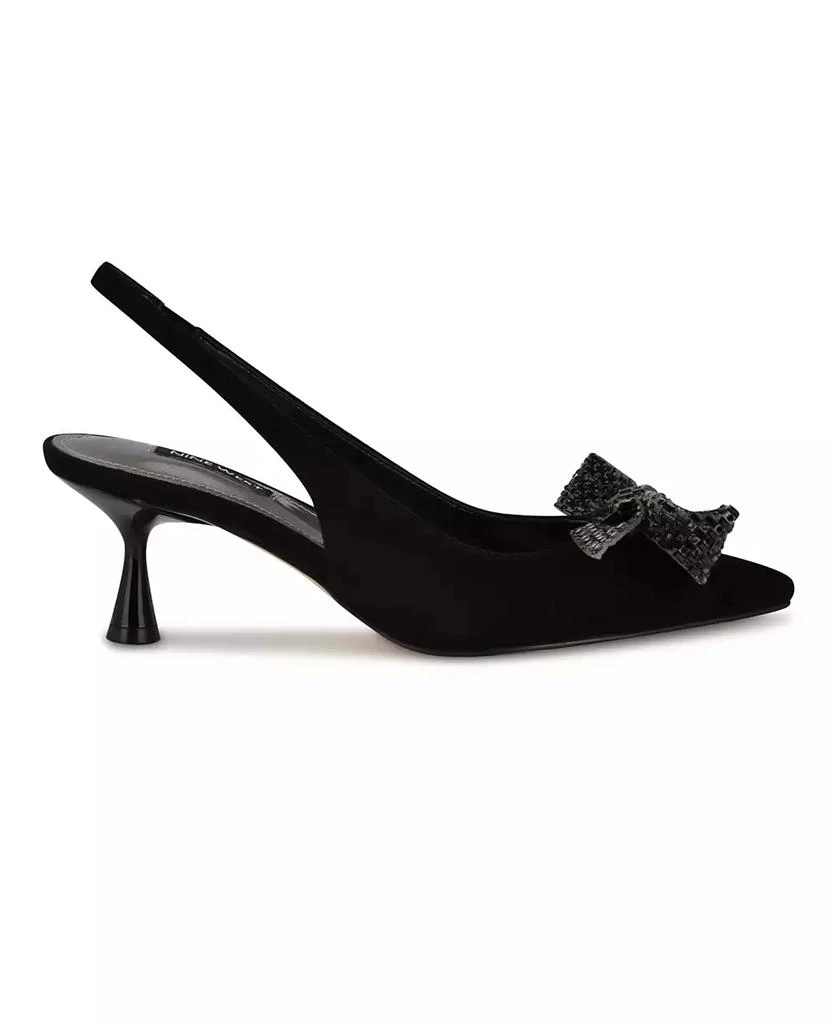 Nine West Women's Rills Embellished Bow Slingback Pumps 2