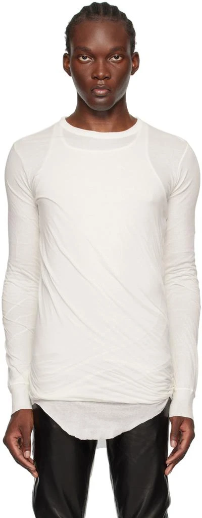 Rick Owens Off-White Porterville Double Long Sleeve T-Shirt 1
