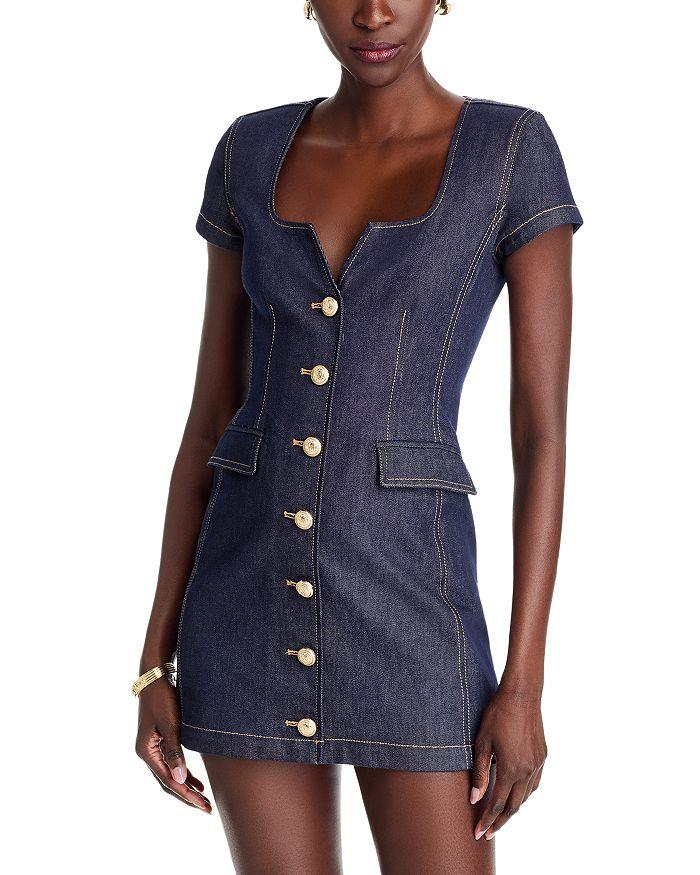 Generation Love Brunella Sheen Denim Mini Dress