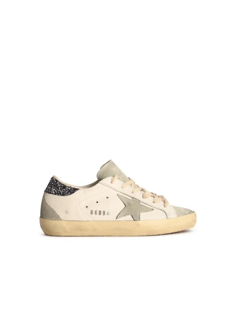 Golden Goose Golden Goose White Leather Superstar Sneakers
