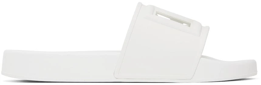 Dolce & Gabbana White DG Logo Slides 1