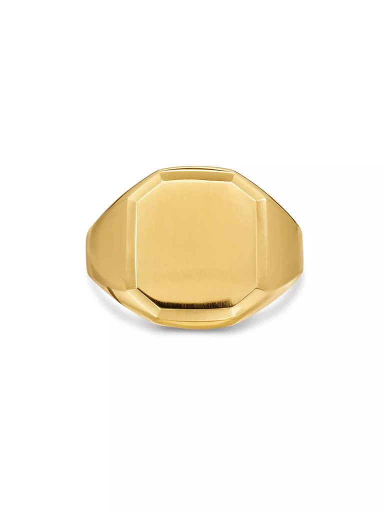 David Yurman Streamline Signet Ring in 18K Yellow Gold, 18MM 3